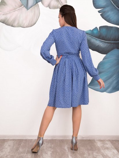 Платья ISSA Plus модель 12099_голубой — фото 3 - INTERTOP