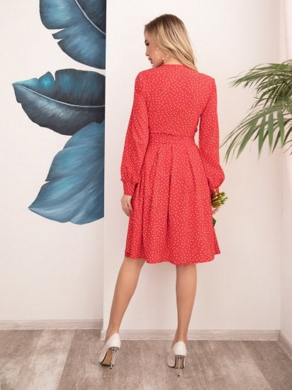 Платья ISSA Plus модель 12099_красный — фото 3 - INTERTOP