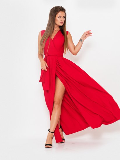 Сукні ISSA Plus модель 10909_красный — фото - INTERTOP