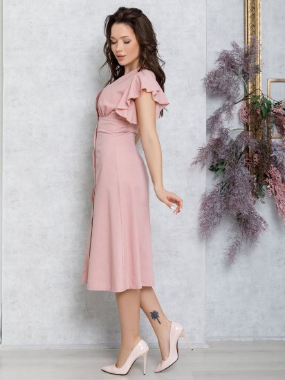Платья ISSA Plus модель 12591_розовый — фото - INTERTOP