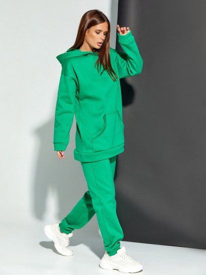 Спортивный костюм ISSA Plus модель 12236_зеленый — фото 3 - INTERTOP