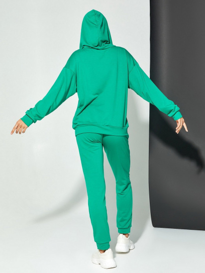 Спортивный костюм ISSA Plus модель 12410_зеленый — фото 3 - INTERTOP