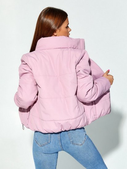 Зимова куртка ISSA Plus модель SA-308_розовый — фото 3 - INTERTOP