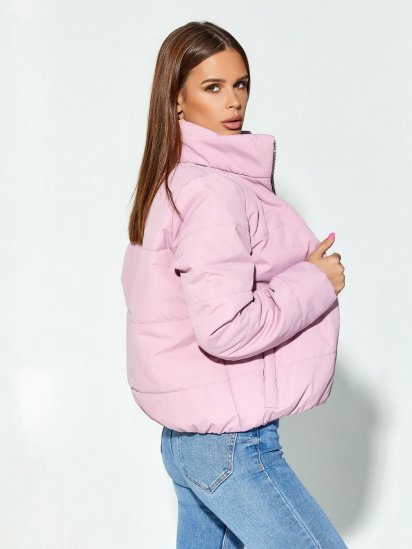 Зимняя куртка ISSA Plus модель SA-308_розовый — фото 4 - INTERTOP