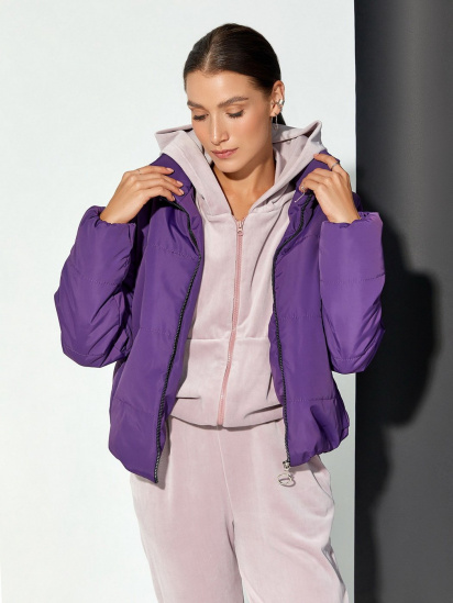 Зимова куртка ISSA Plus модель SA-308_фиолетовый — фото - INTERTOP