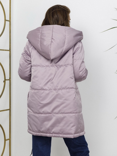 Зимняя куртка ISSA Plus модель SA-31_фиолетовый/сиреневый — фото - INTERTOP