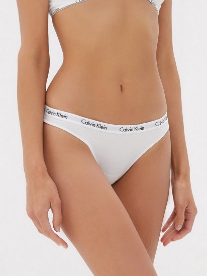 Трусы Calvin Klein Underwear Thong модель D1617E_100 — фото - INTERTOP