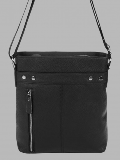 Мессенджер Borsa Leather модель 1t5502m-black — фото - INTERTOP
