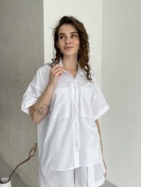 Белый - Рубашка Silvio Merlini