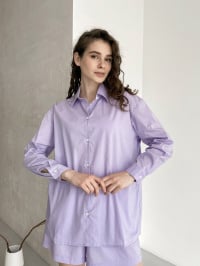 Фиолетовый - Рубашка Silvio Merlini