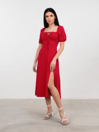 Червоний - Сукня міді Romashka Сорренто