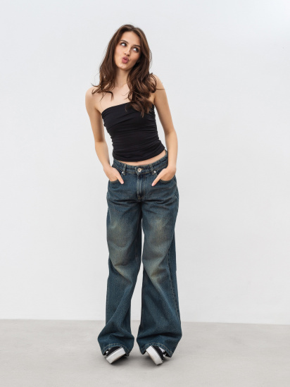 Широкие джинсы Romashka Аоста модель 205038504042 — фото - INTERTOP