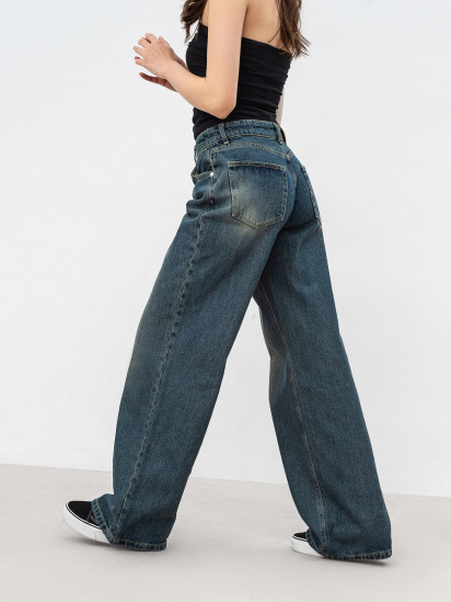 Широкие джинсы Romashka Аоста модель 205038504042 — фото 4 - INTERTOP