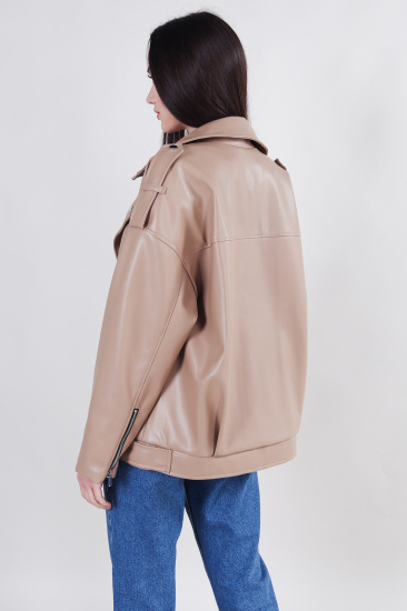 Куртка кожаная Romashka модель 208016202081 — фото - INTERTOP