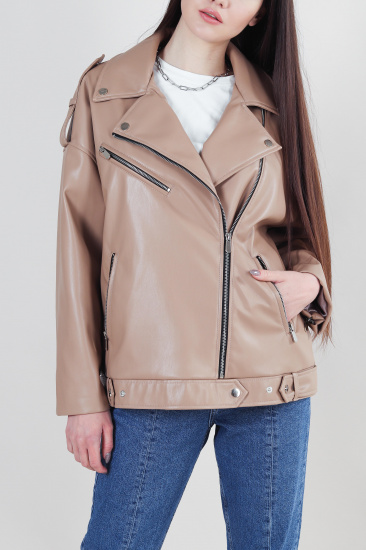 Шкіряна куртка Romashka модель 208016202081 — фото 3 - INTERTOP