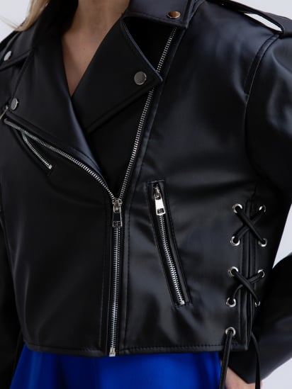 Куртка кожаная Romashka модель 208019504101 — фото 6 - INTERTOP