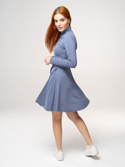 Платье мини Роза модель 230402_grey — фото 3 - INTERTOP