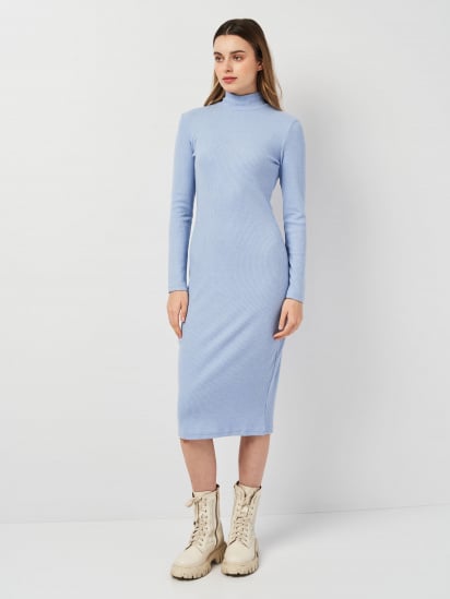 Платье миди Роза модель 230403_blue — фото - INTERTOP
