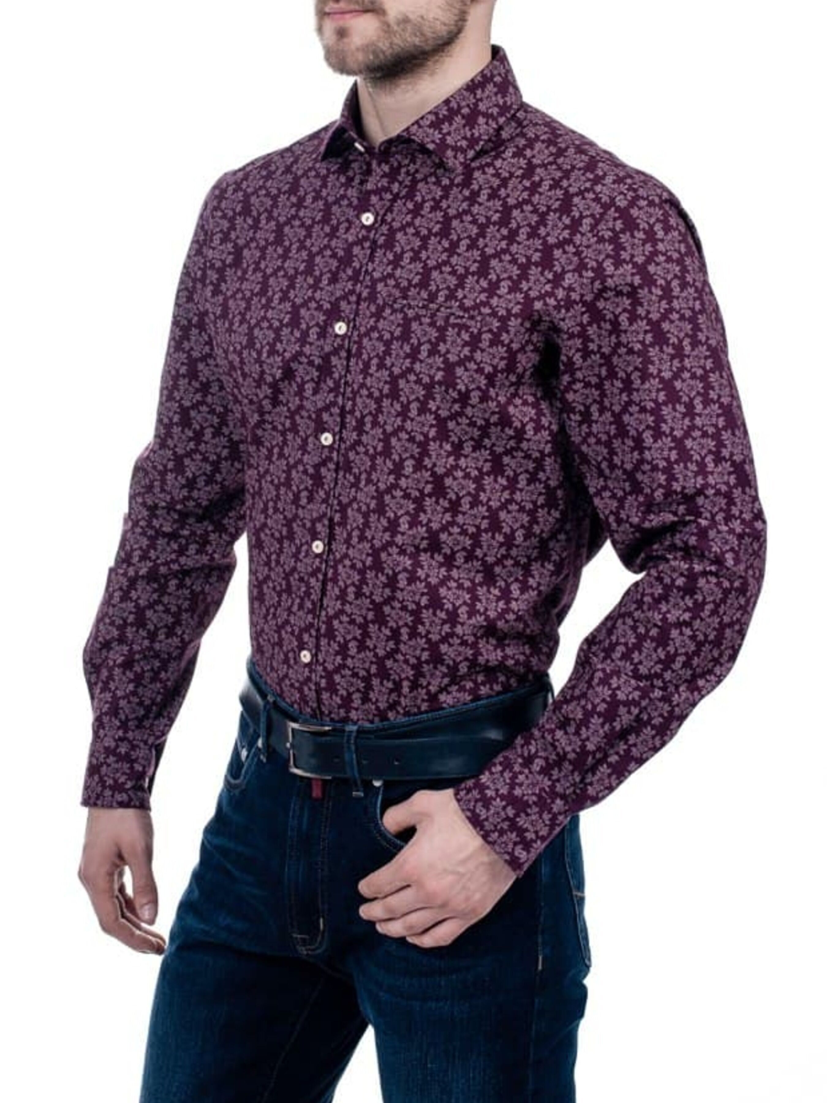 

Pierre Cardin Рубашка с длинным рукавом (25747.9023.5695) Мужское, цвет - Бордовый