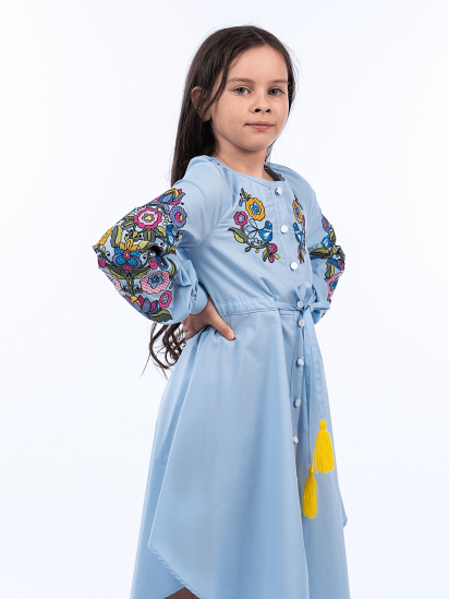 Вышитое платье Едельвіка модель 272-22-09Blue — фото 3 - INTERTOP