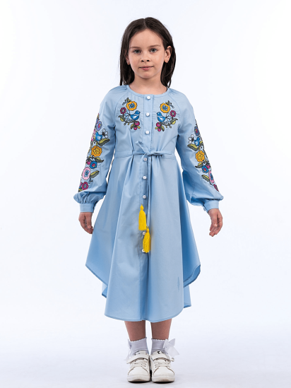 Вышитое платье Едельвіка модель 272-22-09Blue — фото - INTERTOP