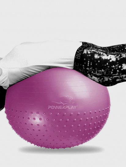 Фитбол PowerPlay модель PP_4003_75cm_Light-purple — фото 4 - INTERTOP