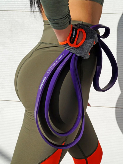 Резина для тренувань PowerPlay модель PP_4115_Purple_(14-23kg) — фото 4 - INTERTOP