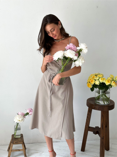 Платье миди Прованс модель 30011 — фото 4 - INTERTOP