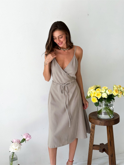 Платье миди Прованс модель 30011 — фото 6 - INTERTOP