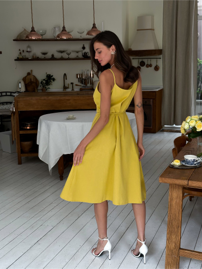 Платье миди Прованс модель 30381 — фото 5 - INTERTOP