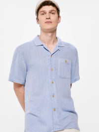 Голубой - Рубашка SPRINGFIELD