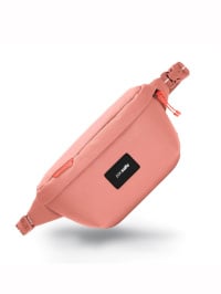 Рожевий - Поясна сумка Pacsafe