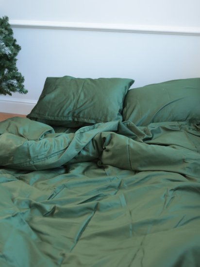 BedclozZzes ­Комплект постельного белья с ткани Сатин Изумрудный цвет модель 3649 — фото - INTERTOP