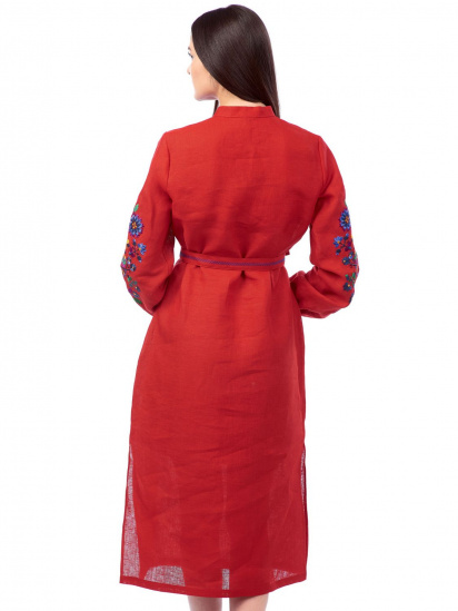 Вышитое платье Едельвіка модель 367-19-00red — фото 3 - INTERTOP