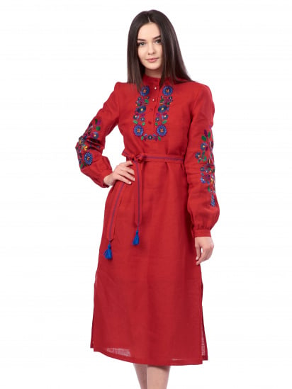 Вишита сукня Едельвіка модель 367-19-00red — фото - INTERTOP