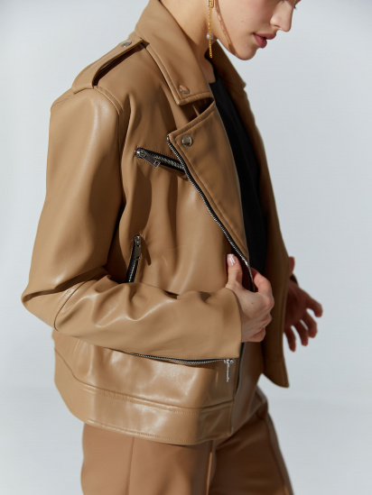 Шкіряна куртка Gepur модель 37888 — фото 5 - INTERTOP