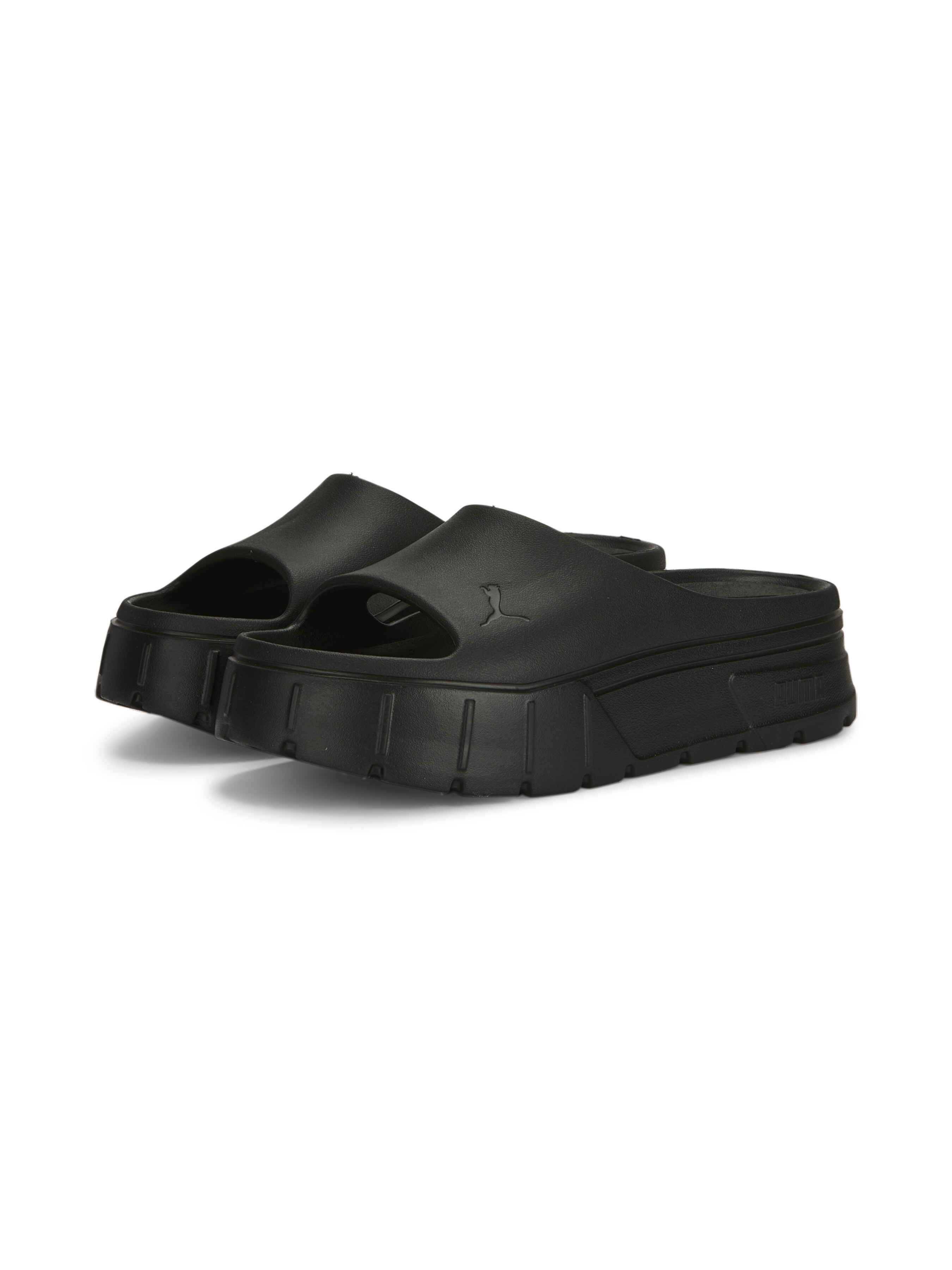 

PUMA Mayze Stack Injex Wns Шлепанцы (389454_04) Женское, цвет - Чёрный