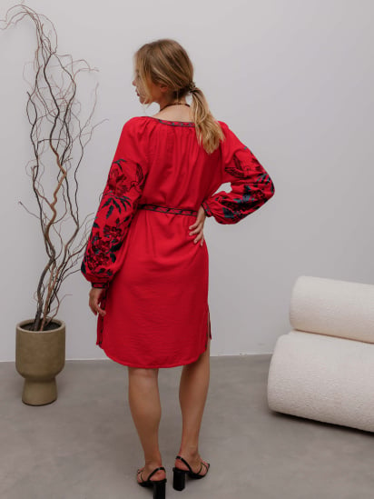Вышитое платье Svarga модель SV-FD00523-1160-10034 — фото 7 - INTERTOP