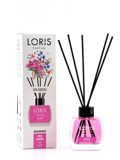 Loris parfum ­Аромадиффузор Дикий цветок с черными палочками модель 400002 — фото - INTERTOP