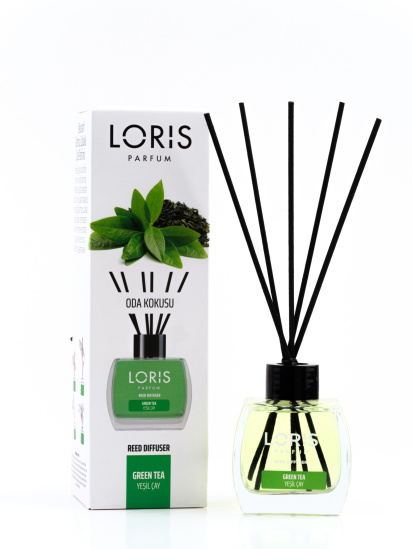 Loris parfum ­Аромадиффузор Зеленый чай с черными палочками модель 400065 — фото - INTERTOP
