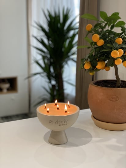 Vlsniy.aroma ­Ароматична свічка Чаша Вишневий сад модель 4123500 — фото - INTERTOP