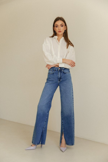 Широкие джинсы Gepur модель 41670 — фото 7 - INTERTOP