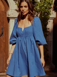 Синій - Сукня міні Gepur