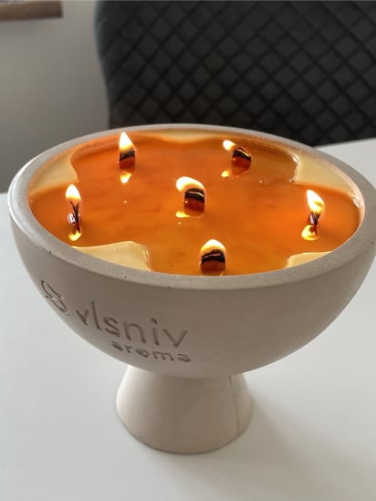 Vlsniy.aroma ­Ароматична свічка Чаша Терки модель 4523500 — фото - INTERTOP