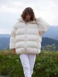 Молочний - Зимова куртка Gepur