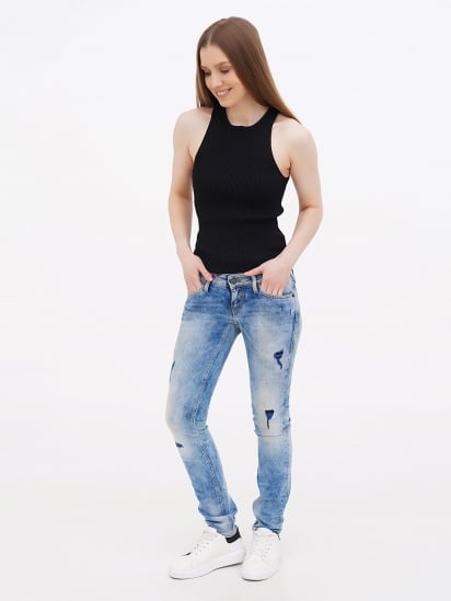 Зауженные джинсы Mustang Jeans модель 45636 — фото - INTERTOP