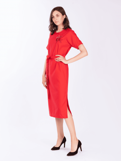 Платье миди Едельвіка модель 474-19-00red — фото - INTERTOP