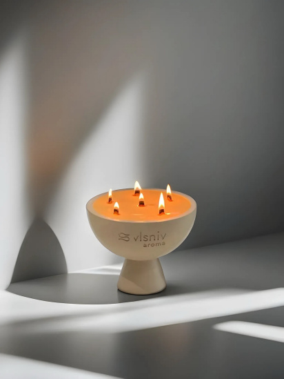 Vlsniy.aroma ­Ароматична свічка Чаша Мазепинське бароко модель 4823500 — фото 3 - INTERTOP