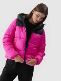 Рожевий - Зимова куртка 4F Outerwear