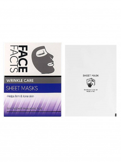 Face Facts ­Маска тканевая для лица Face Facts Wrinkle Care 0.25 г х 2 шт модель 5031413993127 — фото - INTERTOP